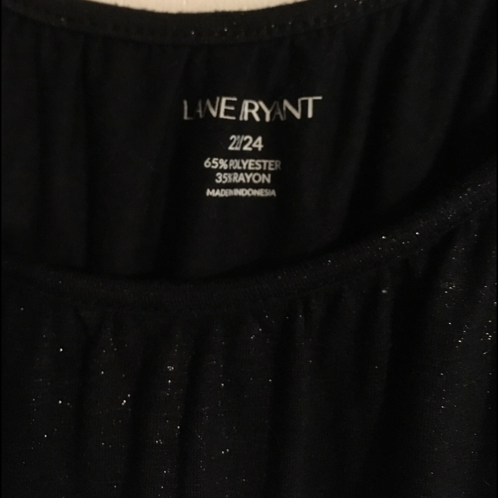 Long sleeve, soft black top from LB